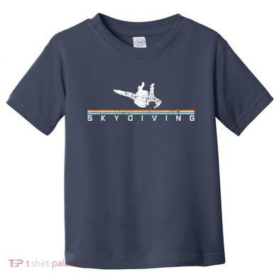 Vintage Skydiving Gift Retro Parachuting Skydiver Toddler T-Shirt