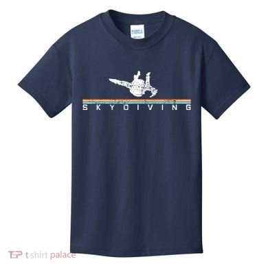 Vintage Skydiving Gift Retro Parachuting Skydiver Kids T-Shirt