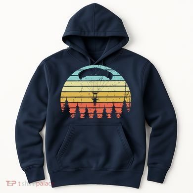 Vintage Skydiving Gift Retro Parachuting Skydiver Hoodie