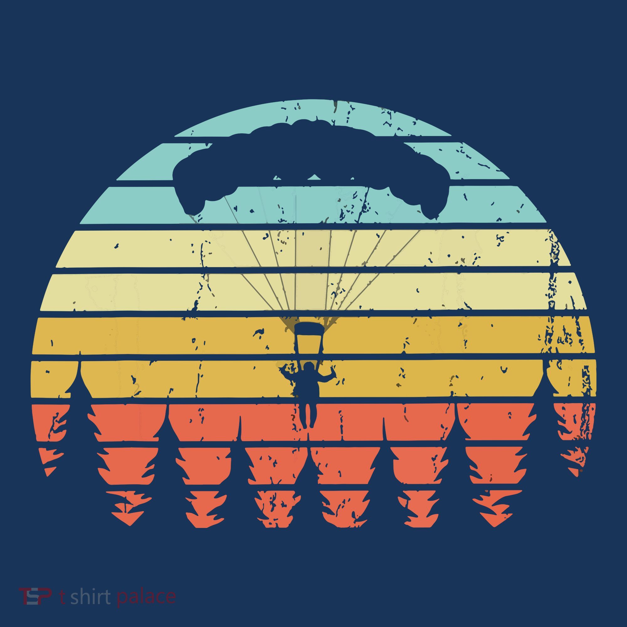 Vintage Skydiving Gift Retro Parachuting Skydiver T-Shirt