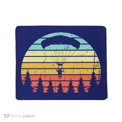 Vintage Skydiving Gift Retro Parachuting Skydiver Mousepad