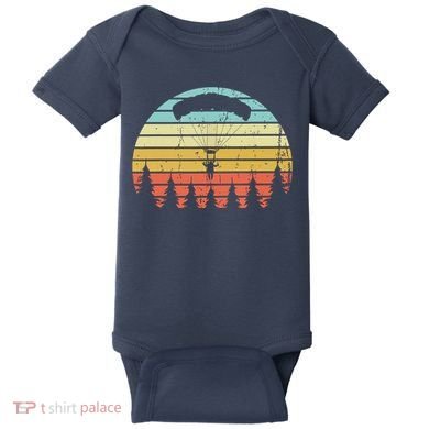 Vintage Skydiving Gift Retro Parachuting Skydiver Baby Bodysuit