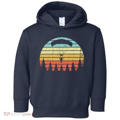 Vintage Skydiving Gift Retro Parachuting Skydiver Toddler Hoodie