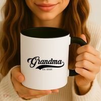 Varsity Style Grandma EST 2026 Coffee Mug thumb 3