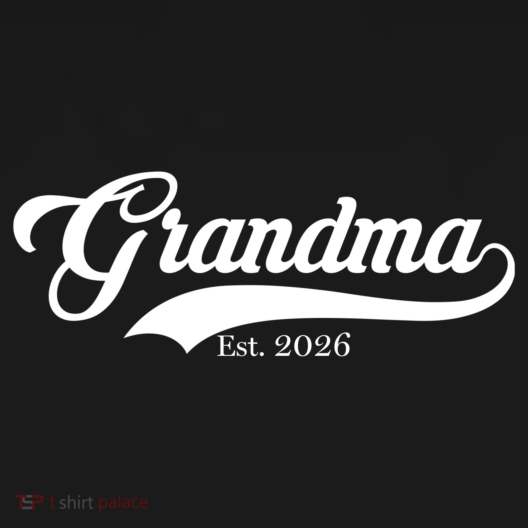 Varsity Style Grandma EST 2026 Coaster