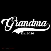 Varsity Style Grandma EST 2026 Women's Hoodie thumb 2