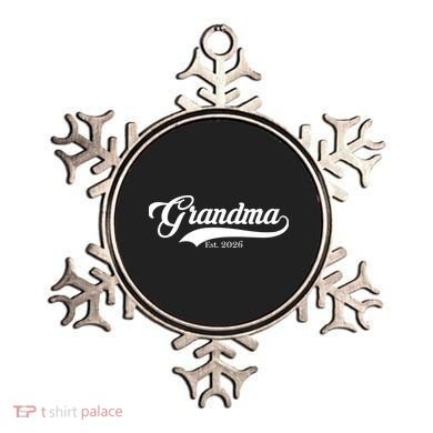Varsity Style Grandma EST 2026 Ornament