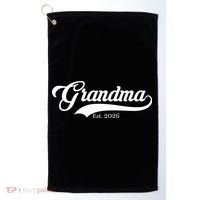 Varsity Style Grandma EST 2026 Golf Towel thumb 0