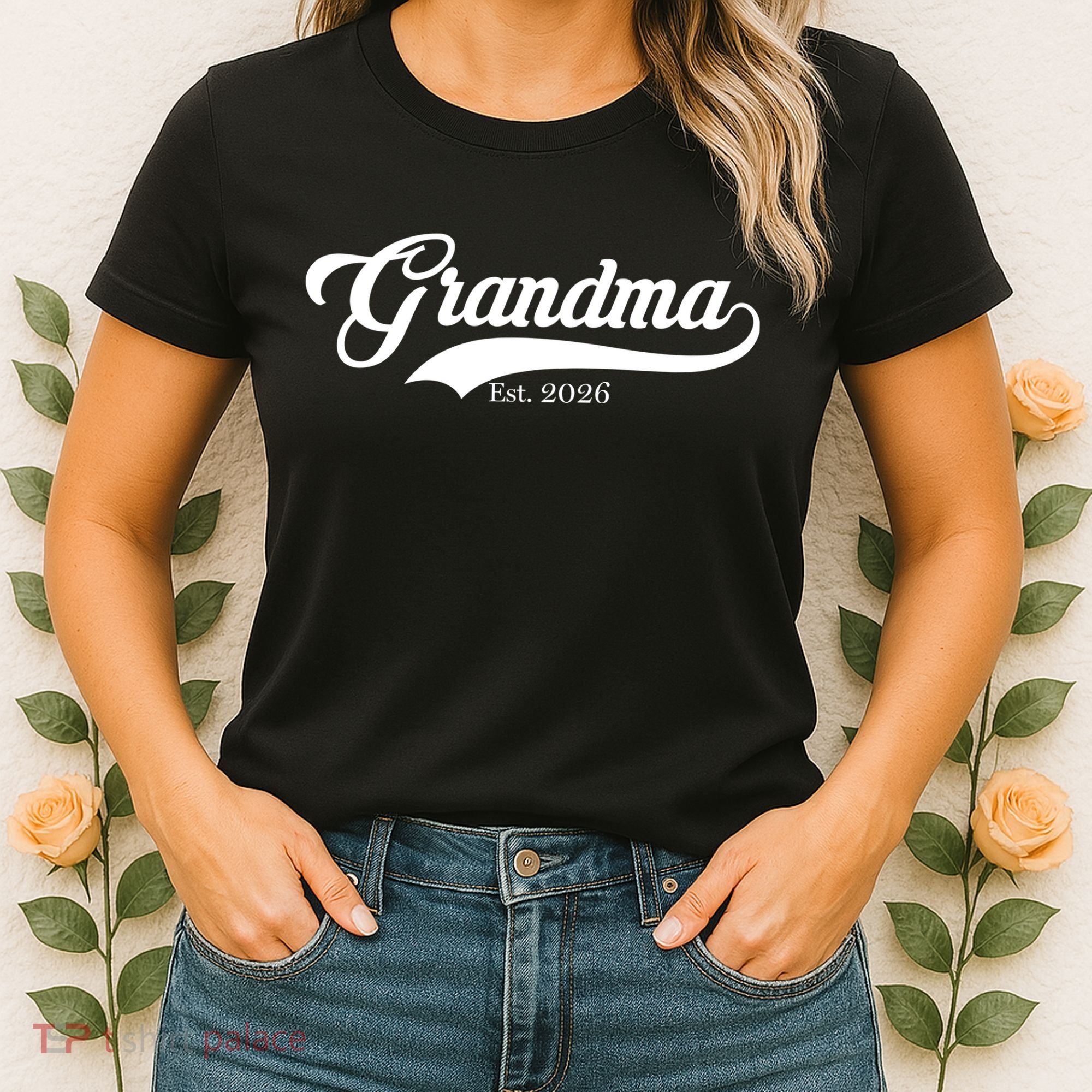 Varsity Style Grandma EST 2026 Women's T-Shirt