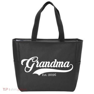 Varsity Style Grandma EST 2026 Tote Bag