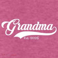 Varsity Style Grandma EST 2026 T-Shirt thumb 2