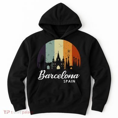 Vintage Spain Gift Spain Gift Barcelona Hoodie
