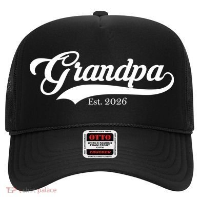 Varsity Style Grandpa EST 2026 Hat