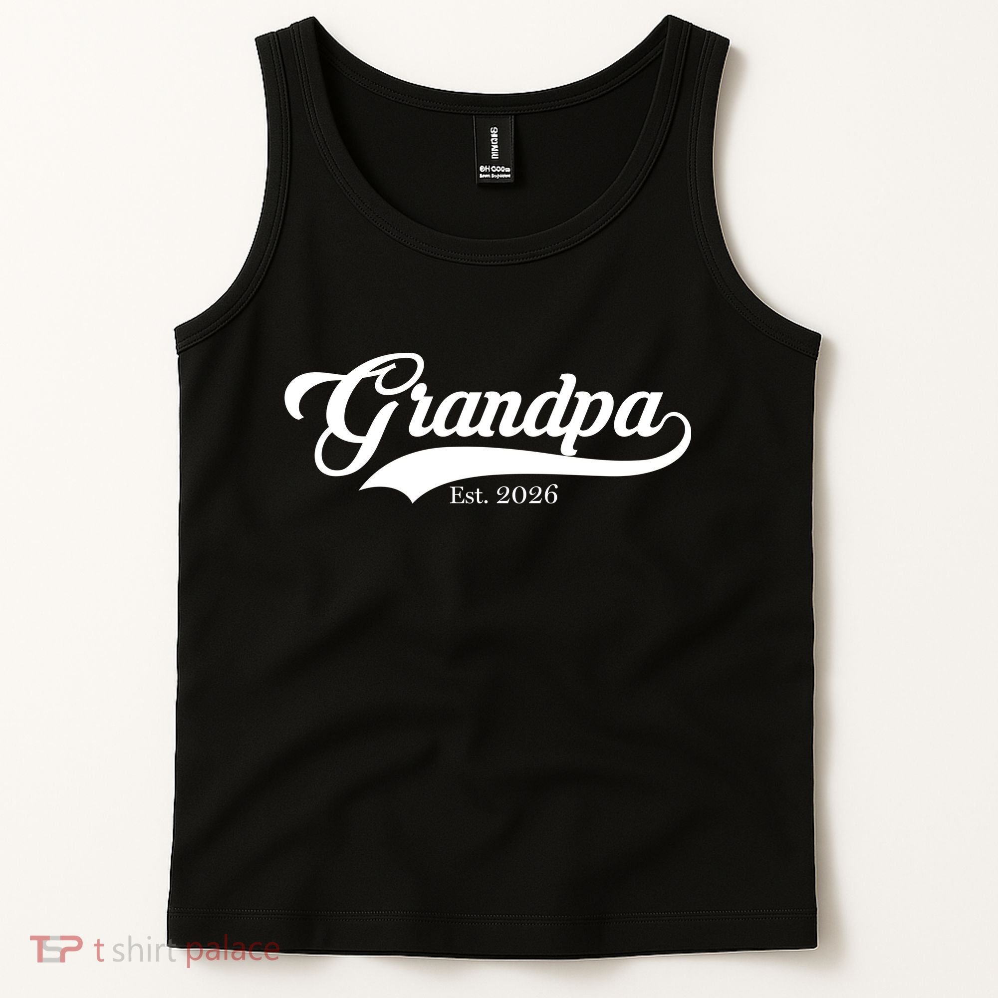 Varsity Style Grandpa EST 2026 Tank Top