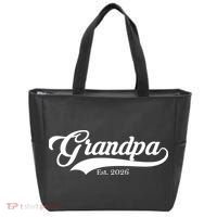 Varsity Style Grandpa EST 2026 Tote Bag thumb 0