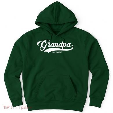 Varsity Style Grandpa EST 2026 Hoodie