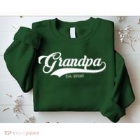 Varsity Style Grandpa EST 2026 Sweatshirt thumb 2
