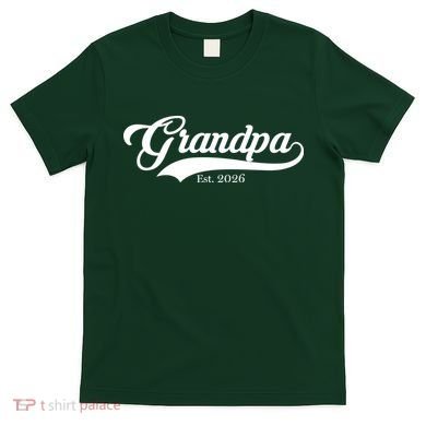 Varsity Style Grandpa EST 2026 T-Shirt