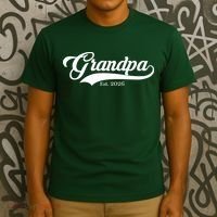 Varsity Style Grandpa EST 2026 T-Shirt thumb 3