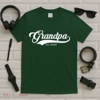 Varsity Style Grandpa EST 2026 T-Shirt thumb 5