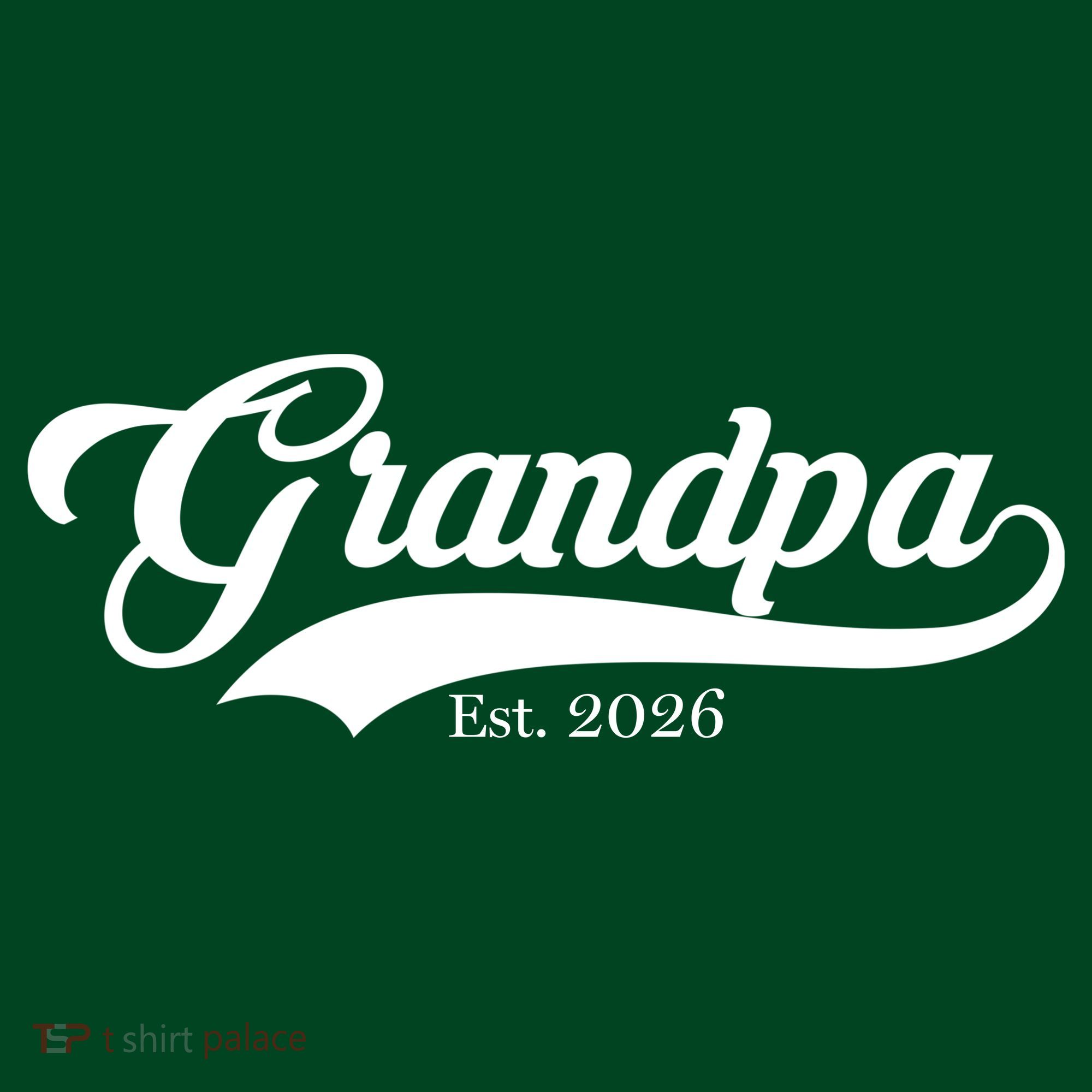 Varsity Style Grandpa EST 2026 Polo