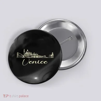 Venice Skyline Gift Button