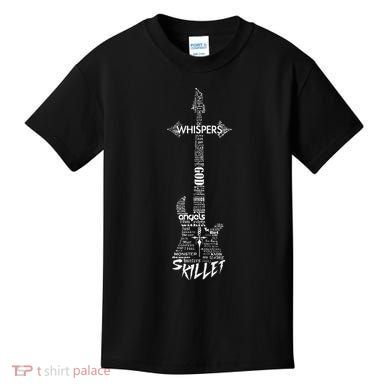 Vintage Skillet Guitar Typography Kids T-Shirt