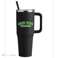 Varsity Style Green Thumb University 40oz Vacuum Insulated Stainless Steel Travel Tumbler thumb 0