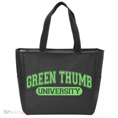 Varsity Style Green Thumb University Tote Bag