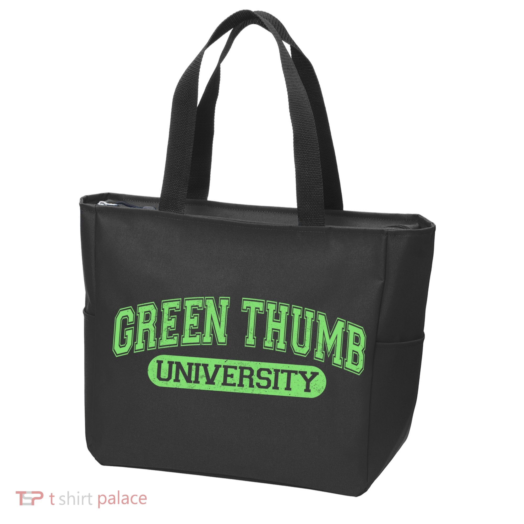 Varsity Style Green Thumb University Tote Bag