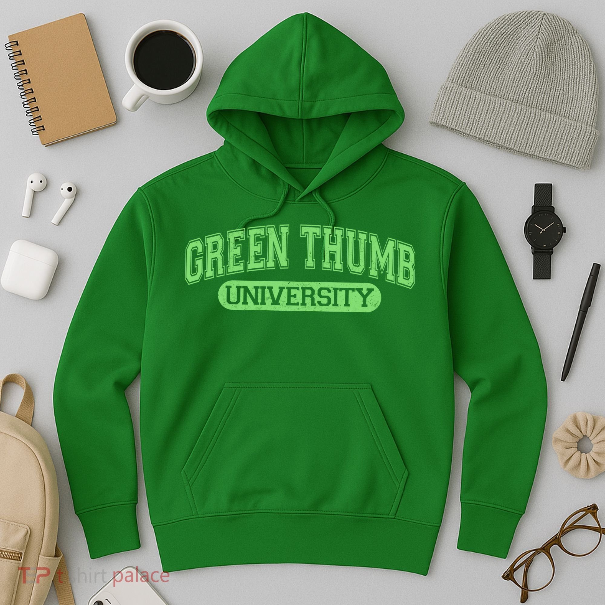 Varsity Style Green Thumb University Hoodie