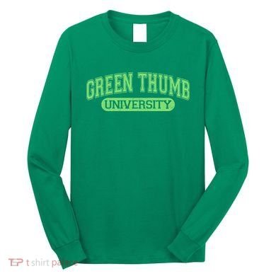 Varsity Style Green Thumb University Long Sleeve Shirt