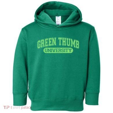 Varsity Style Green Thumb University Toddler Hoodie
