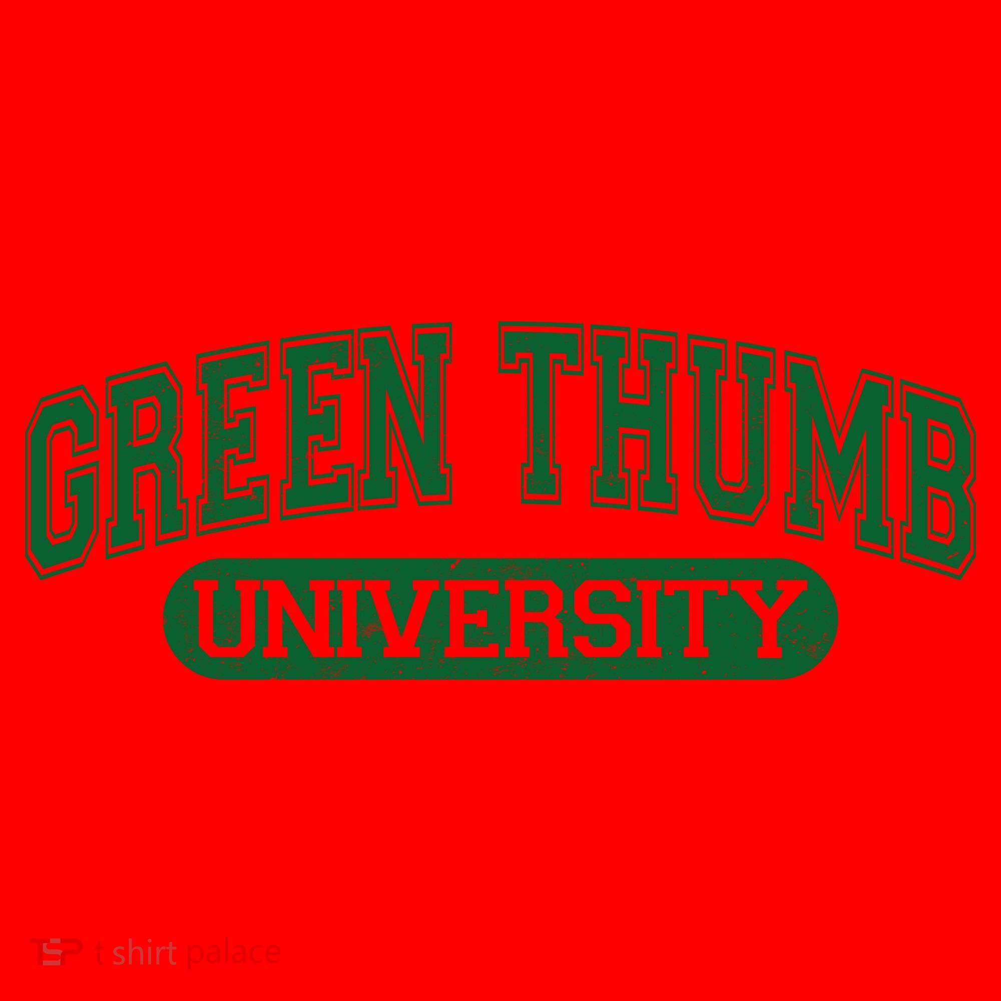 Varsity Style Green Thumb University Santa Hat