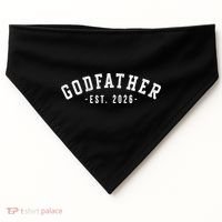 Varsity Style Godfather EST 2026 USA-Made Doggie Bandana thumb 0