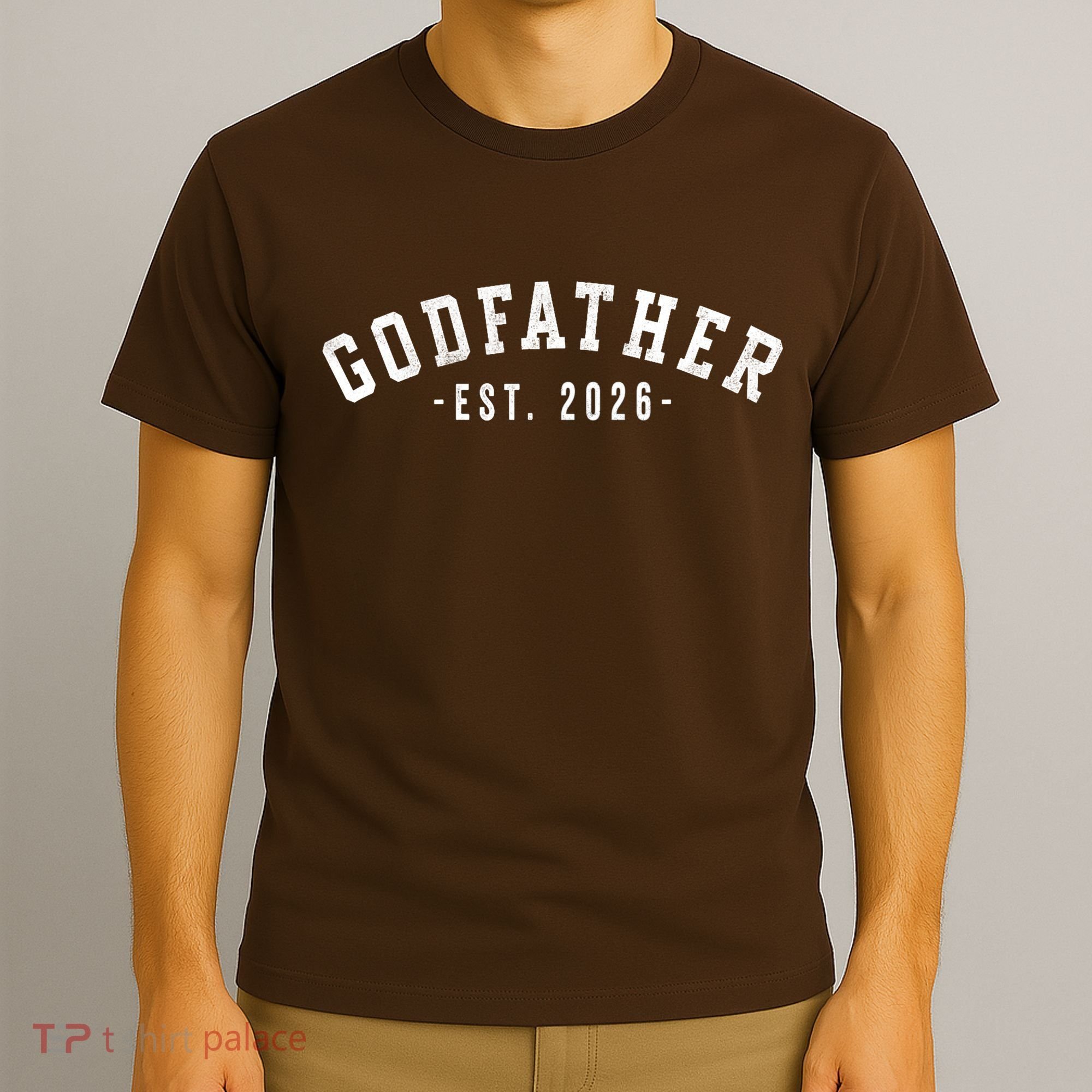Varsity Style Godfather EST 2026 T-Shirt