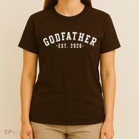 Varsity Style Godfather EST 2026 T-Shirt thumb 4