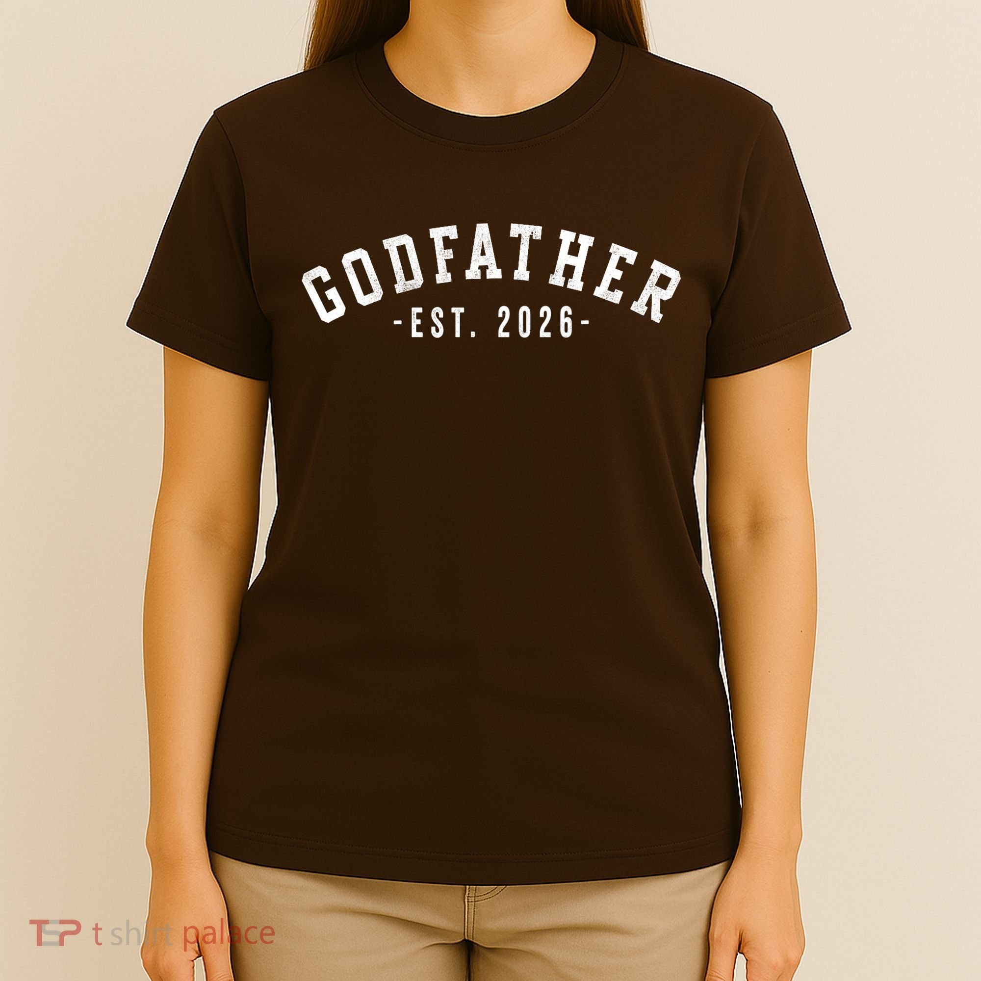 Varsity Style Godfather EST 2026 T-Shirt