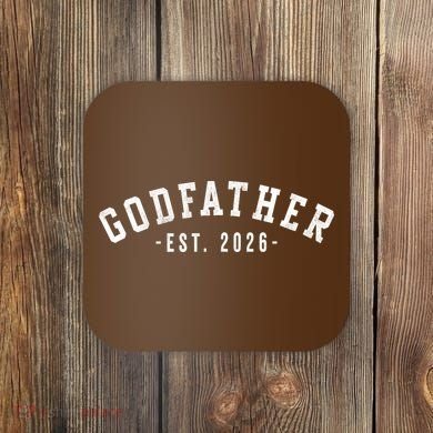 Varsity Style Godfather EST 2026 Coaster