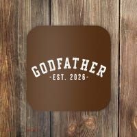 Varsity Style Godfather EST 2026 Coaster thumb 0