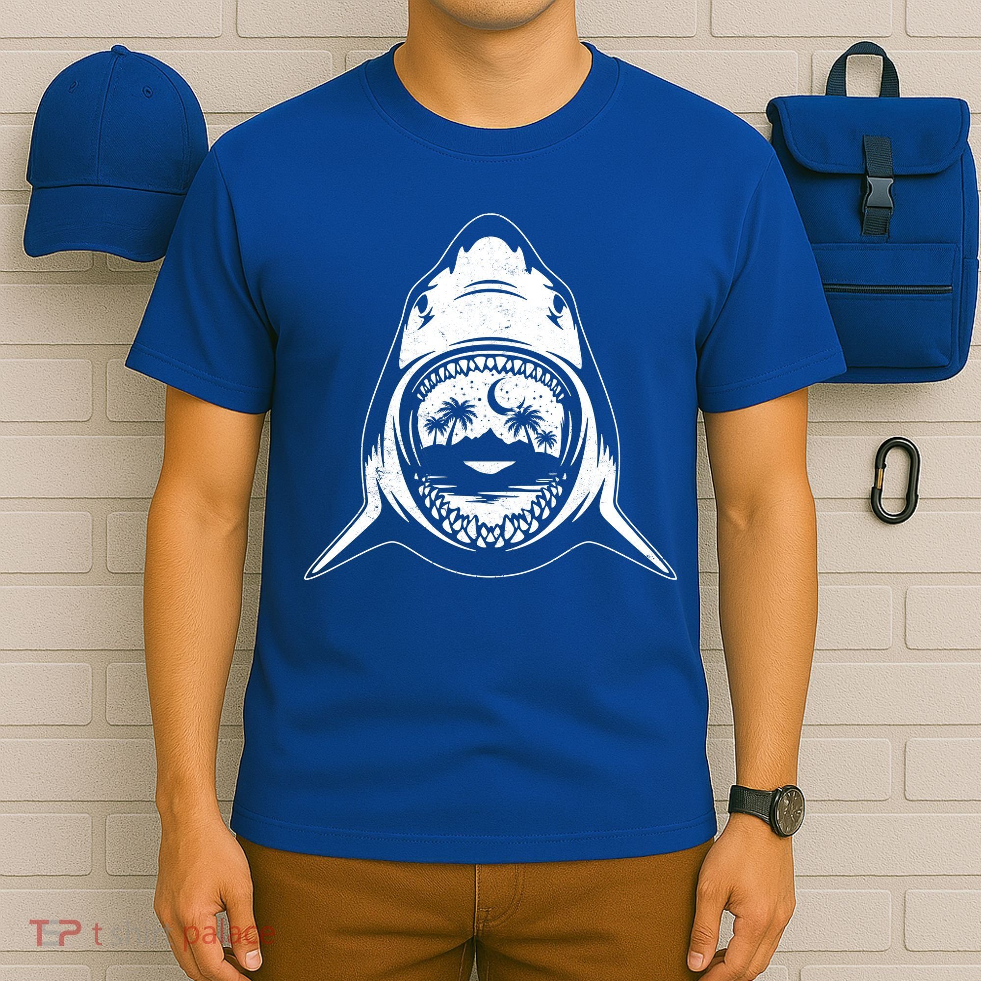 Vintage Shark Head Island T-Shirt