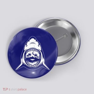 Vintage Shark Head Island Button
