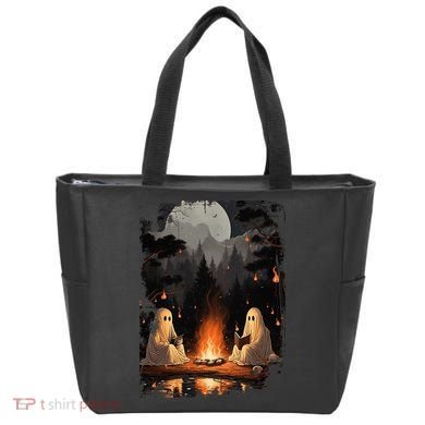 Vintage Spooky Horror Ghost Book Tote Bag