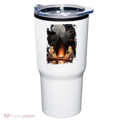 Vintage Spooky Horror Ghost Book Tumbler
