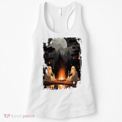 Vintage Spooky Horror Ghost Book Women's Tank Top