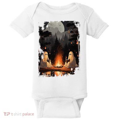 Vintage Spooky Horror Ghost Book Baby Bodysuit