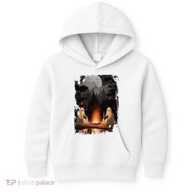 Vintage Spooky Horror Ghost Book Kids Hoodie