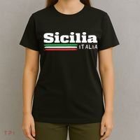 Vintage Sicilia Italia Sicily Italian Flag Italy Souvenir T-Shirt thumb 4