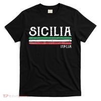 Vintage Sicilia Italy Italia Souvenir Italian Sicily T-Shirt thumb 0