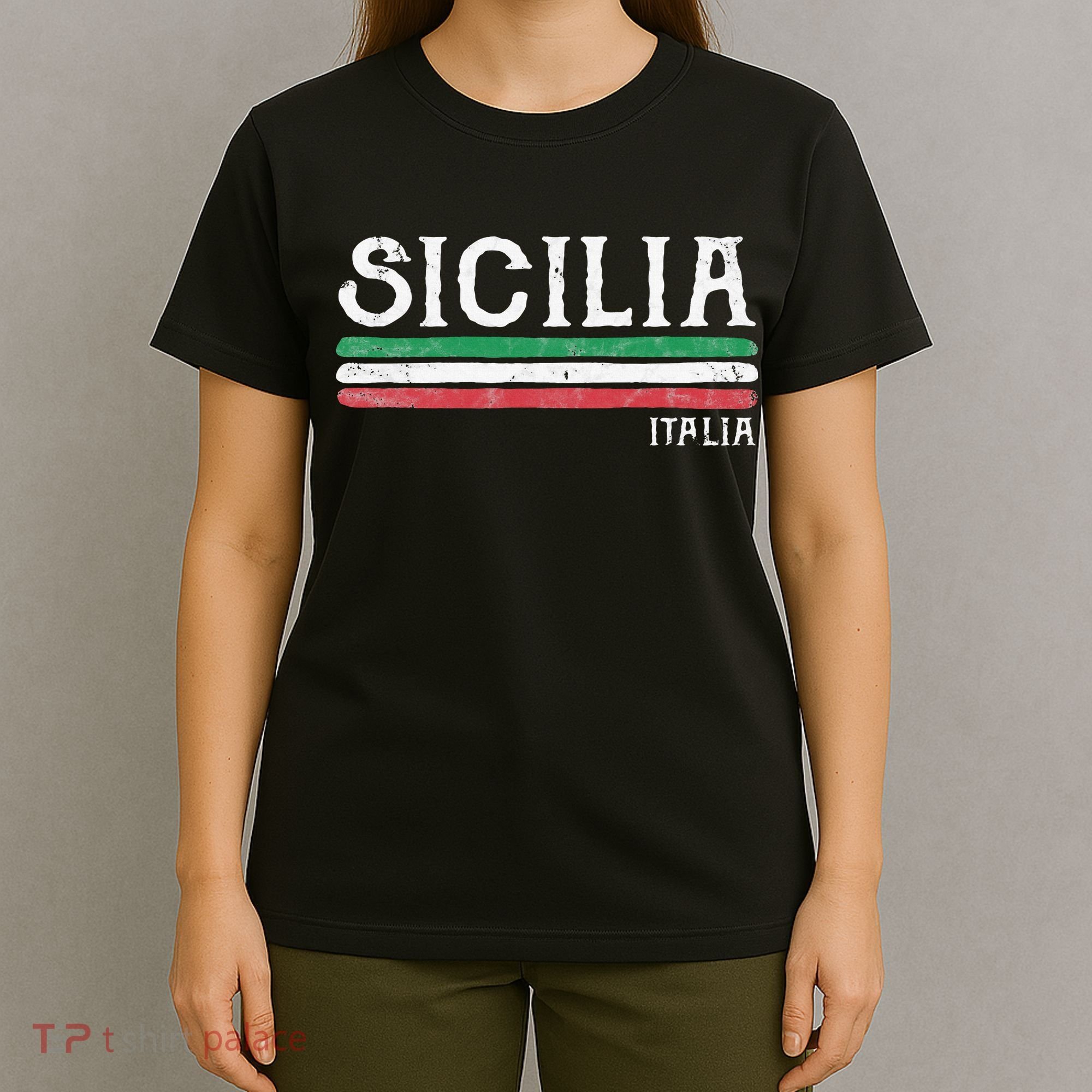 Vintage Sicilia Italy Italia Souvenir Italian Sicily T-Shirt